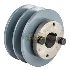 Cast Iron 3.75 Dual Groove Pulley Belt B Sect...