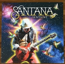 Carlos Santana SIGNED Sentient Vinyl LP Record Cover PSA DNA COA Autograph Auto