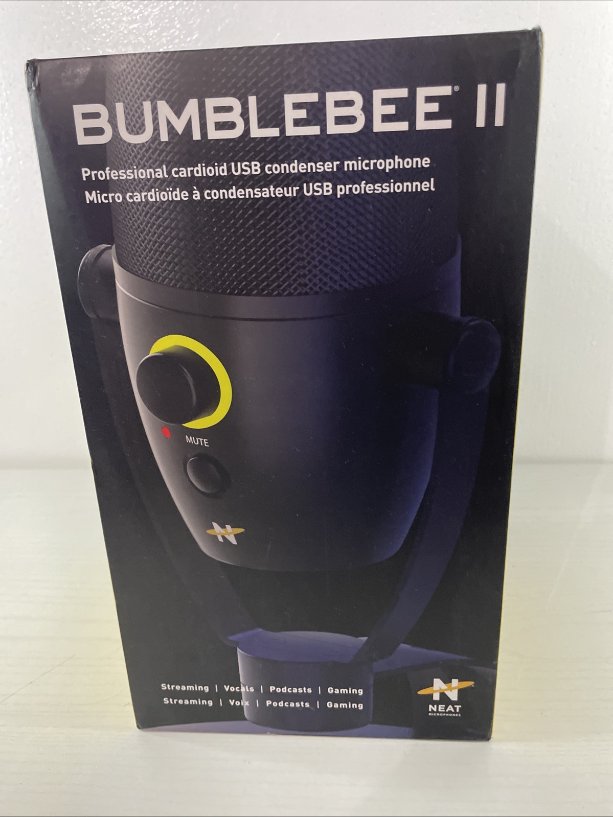 Microphone USB  For Podcasts Streaming Gaming Bumblebee 2 Mic by Neat 