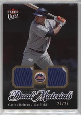 2007 Fleer Ultra Materials 20/25 Carlos Beltran #DM-CA Dual Patch 0oc8