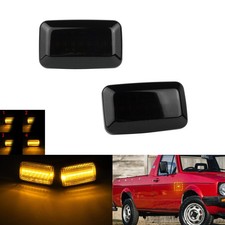 Schwarz Seitenblinker Repeater Blinker Lampe für Audi 80/90/100/200/A6 VW Caddy