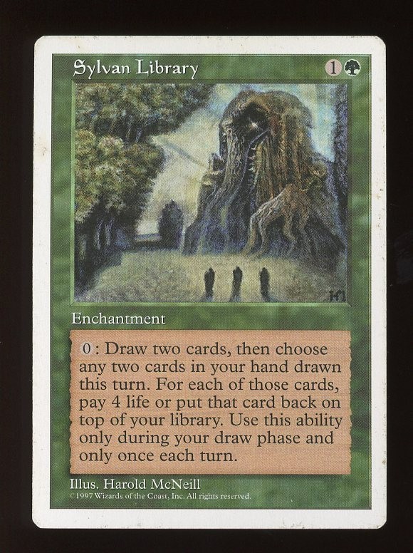 5th Edition Sylvan Library ~ MTG/Magic ~ MP Condition