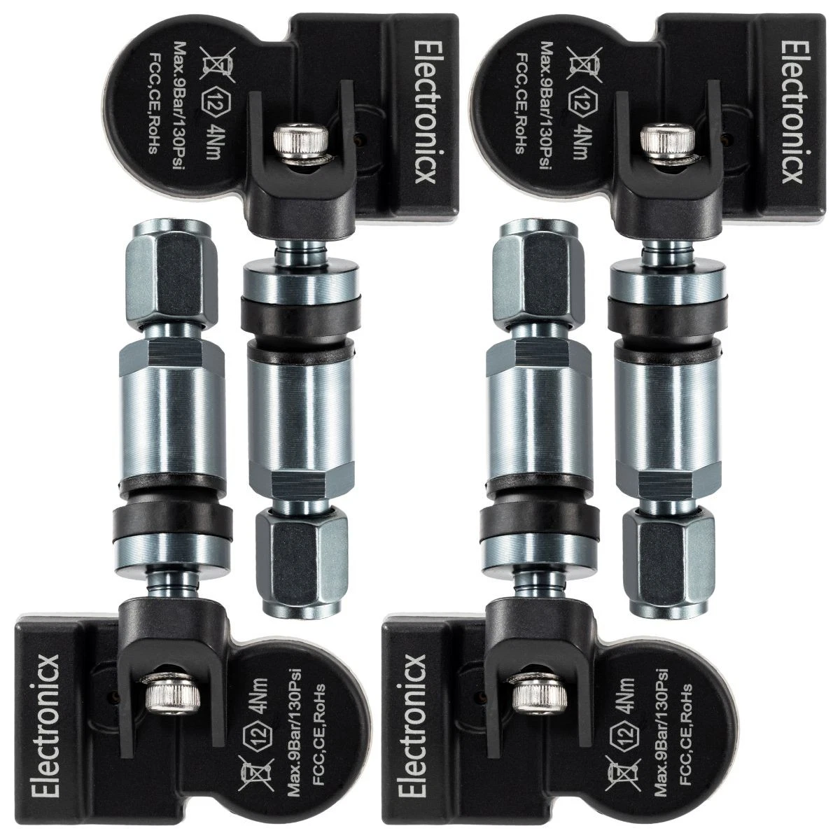Sensor TPMS Para Hyundai - 52933C1100, Compatible Con Tucson, Creta, IX25, Sonata (2015-2019), 4 Piezas