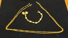 Vintage Trifari Gold Tone Necklace and Bracelet Lot Of 2 Costume Jewelry