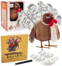 Thanksgiving Activity for Kids and Families (Includes Book, Turkey, Pen, & 13...