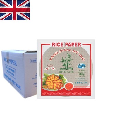 Vielseitiges 22 cm Reispapier - Ideal für vietnamesische & thailändische Frühlingsrollen, 340g Packung