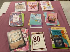 Lot Of 50 Misc. Greeting Cards Scrapbooking Journal Crafting Art Collection USED