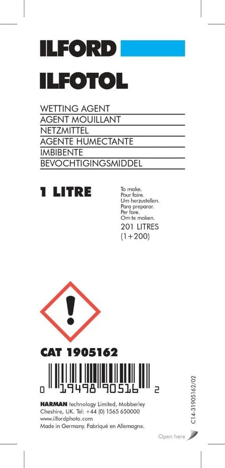 ILFORD ILFOTOL WETTING AGENT - Image 2 of 2