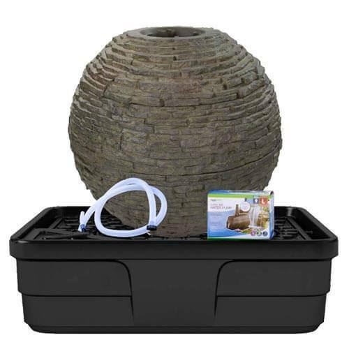 Aquascape Medium Stacked Slate Sphere Landscape Fountain Kit 78290