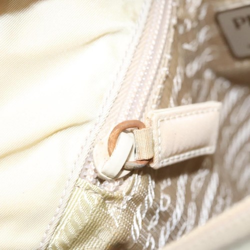 Auténtico bolso de mano sintético Prada Re-Nylon crudo - Imagen 11 de 24