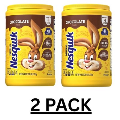 2 PACK - Nesquik Chocolate Powder Drink Mix 44.9 oz Free Shipping