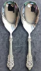 WALLACE Sterling Silver handle GRANDE BAROQUE Casserole Scalloped Serving Spoon