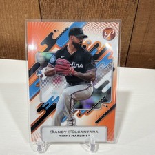 2025 Topps Pristine Sandy Alcantara Orange Refactor /25 #183