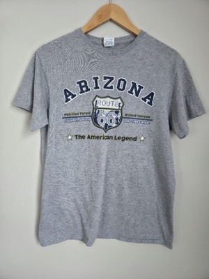 Arizona Route 66 Graphic T-Shirt Gray Delta Pro Weight Size M USA