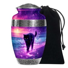 Cat Funeral Urns 10Inch for Human Ashes Adult Man and Women - Sunrise Large