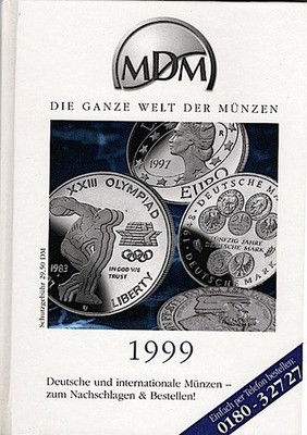 MDM - Die ganze Welt der Münzen. Gesamtverzeichnis 1999, 1. Ausgabe. MDM Münzenh