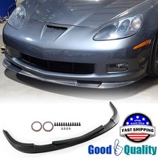 Carbon Fiber Front Bumper Lip Splitter For 2005-2013 Corvette C6 Z06 Zr1 Style