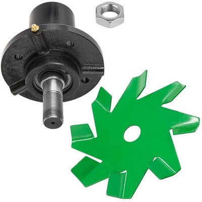 66'' Deck Spindle Short Shaft & Fan For Dixie Chopper Xcaliber 3366 3366SS 300441