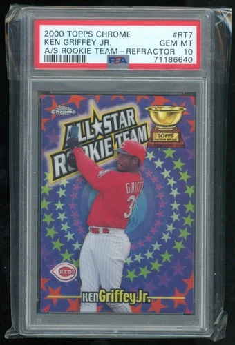 2000 Topps Chrome #RT7 Ken Griffey Jr. All-Star Rookie Team Refractors PSA 10