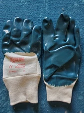 Ansell Edmont Hycron 27-600 Coated Safety Cuff Gloves, Size 9  NEW