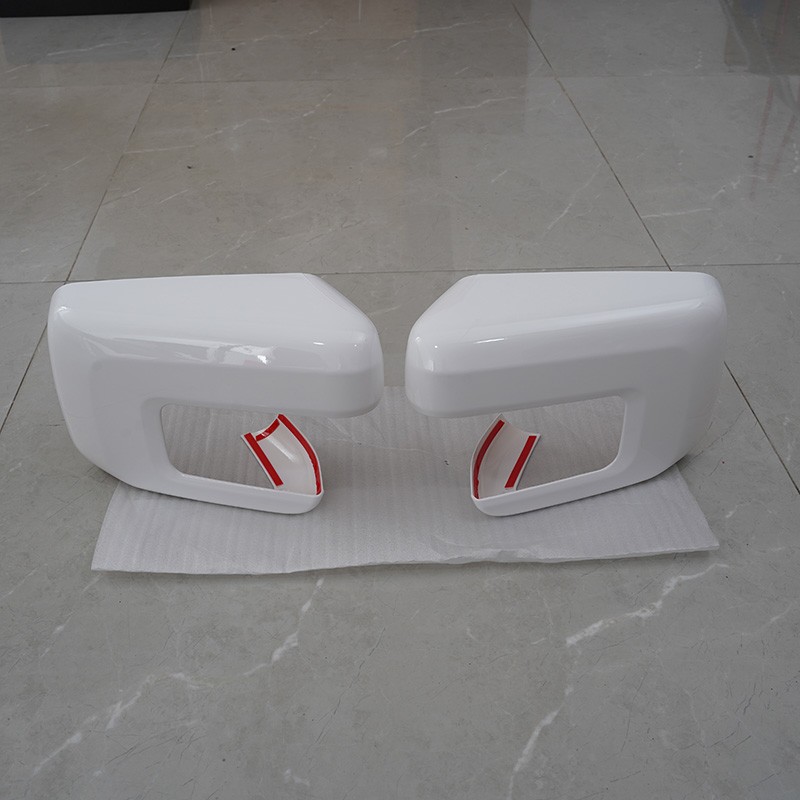 White Side Door Wing Mirror Cover Cap For 2021~2024 Ford F-150 W/Turn Signal Cut