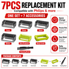 For Philips OneBlade Shaver Guide Comb 1/2/3/5mm Beard Trimmer Blade Guard Set