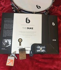 British Drum Company Duke. Ancient Oak Snare,Gold and Palladium plated hardware.