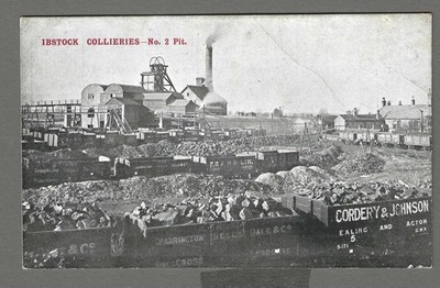 Alte AK Ibstock Zechen - Nr. 2 Grube. in der Nähe von Coalville, Leics. Unbespielt.