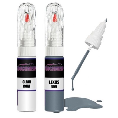 Lackstift für LEXUS BLUESTONE 8N6 + Klarlack Pinsel Kratzer Fix Kit