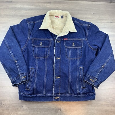 Sherpa Lined Denim How To Wash A Jean Jacket Wrangler Sherpa Lined