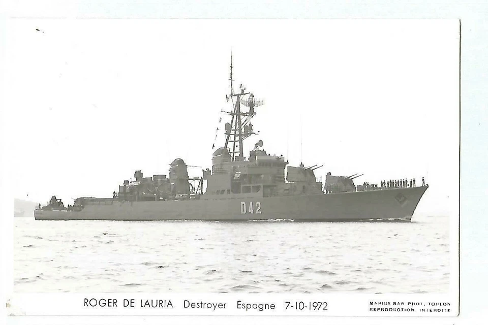 ESPAGNE BATEAU MARINE DE GUERRE NAVIRE DESTROYER ROGER DE LAURIA - Photo 1/1