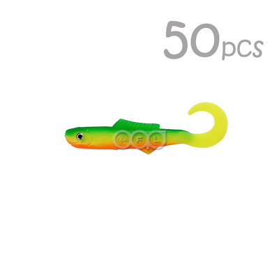 50 Esche Morbide 4 Pollici A Calamaro/minnow – Perfette Per Pesca In Mare E Dolce – Colori Assortiti