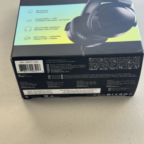 NEW Skullcandy Riff Wired On Ear Headphones with Mic Black - Picture 13 of 17