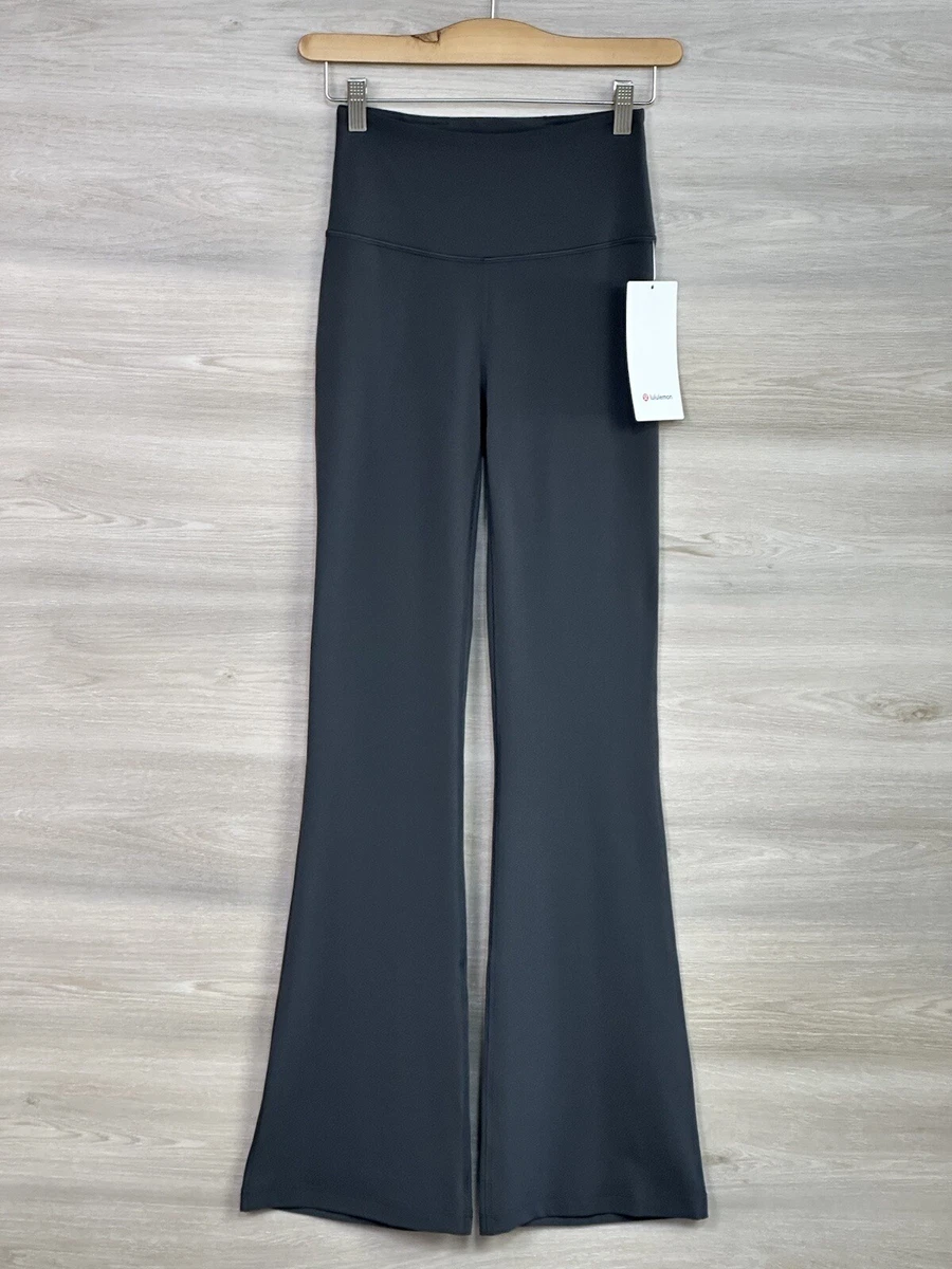 Lululemon Groove SHR Flare Pant Nulu Size 4 Graphite Grey GGRE