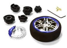 Dual 6 Spoke Steering Wheel Set for Most HPI, Futaba, Airtronics, Hitec & KO