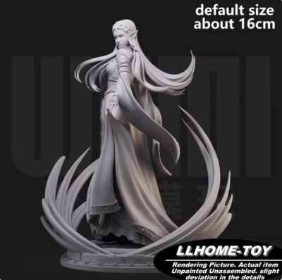 Game Princess Z full dress Resin 3D Print GK Figure DIY Model Unpainted