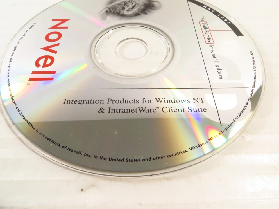 NOVELL INTEGRATION PRODUCT for WINDOWS NT and INTRANETWARE CLIENT SUITE, RARE! - Image 2 of 3