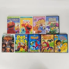 Mixed Lot of 9 Children’s Animated DVDs ~ Sesame Street, Disney, Marvel, Nick Jr