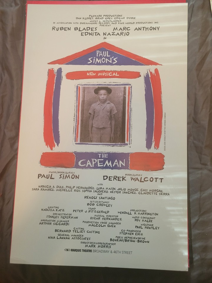 Broadway Poster Window Card 14X22" A Wide Range in Alpha Order | eBay