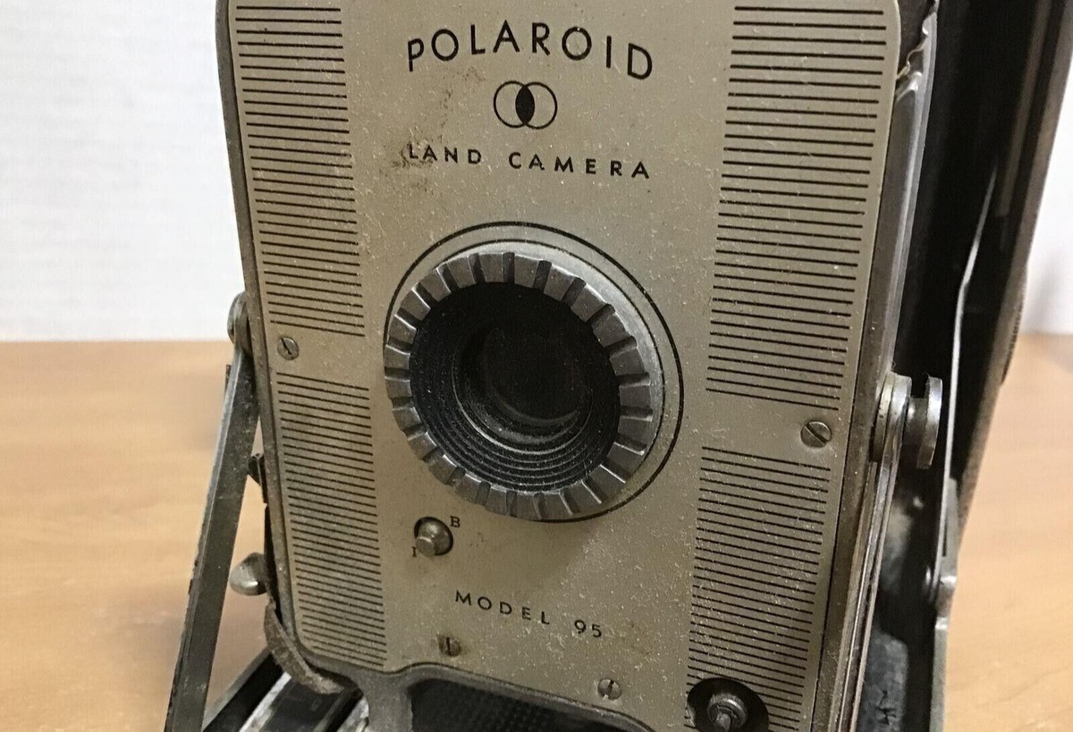 Vintage Polaroid Land Camera Model 95 Early Model Nice Features