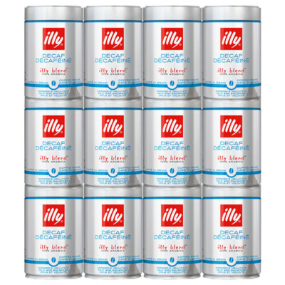 illy Espresso decaffeinato ganze Bohne, 250g 12er Pack