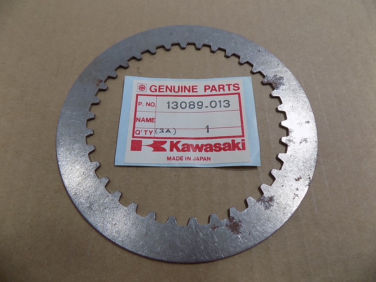 NEW OEM KAWASAKI STEEL CLUTCH PLATE / 13089-013 / F5 F8 F9 | eBay