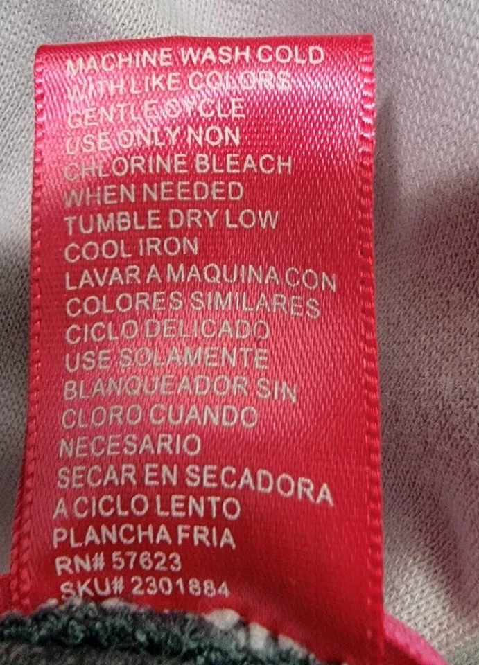 Mix & Co Womens Jacket Coat Size 1X Gray Pink Track - Image 3 of 4