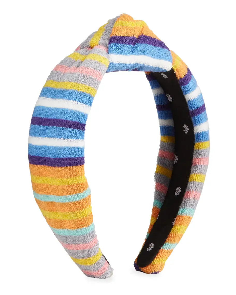 NWOT LELE SADOUGHI ORANGE MULTI TERRY KNOTTED HEADBAND  display picture 2