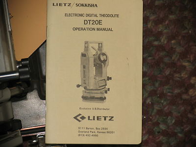 Sokkisha Lietz DT20E Transit Survey with case | eBay