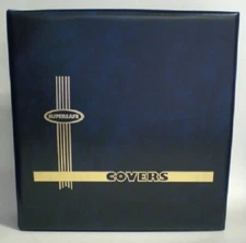 1 Supersafe #10 Vertical BLUE Album + 50 2 Pocket Pages For 200 First Day Covers