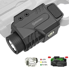 DEFENTAC 800lm Flashlight Weapon Light with Strobe Function LED for Gun Pistol
