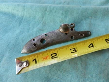 Black Powder Antique Small form 18th century flintlock lockplate