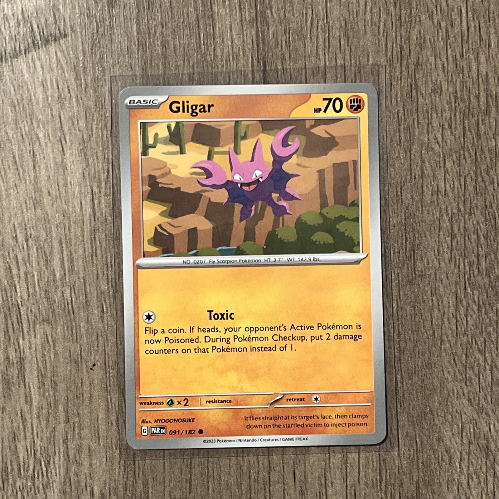 Gligar 91/182 Common | Paradox Rift | Pokemon Card Non Holo
