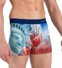 Papi Men's Low Rise Microfiber Destination Boxer Brief Sizes: Small and Large 